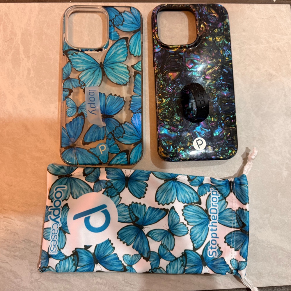 Loopy iPhone 14 Pro Max cases (lot of two)